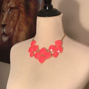 Pink and gold necklace